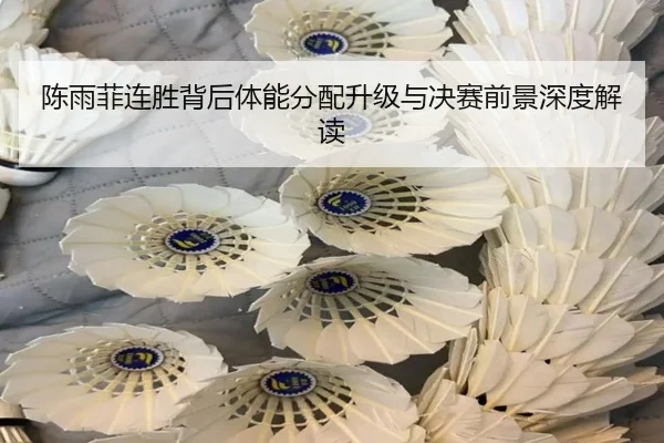 陈雨菲连胜背后体能分配升级与决赛前景深度解读